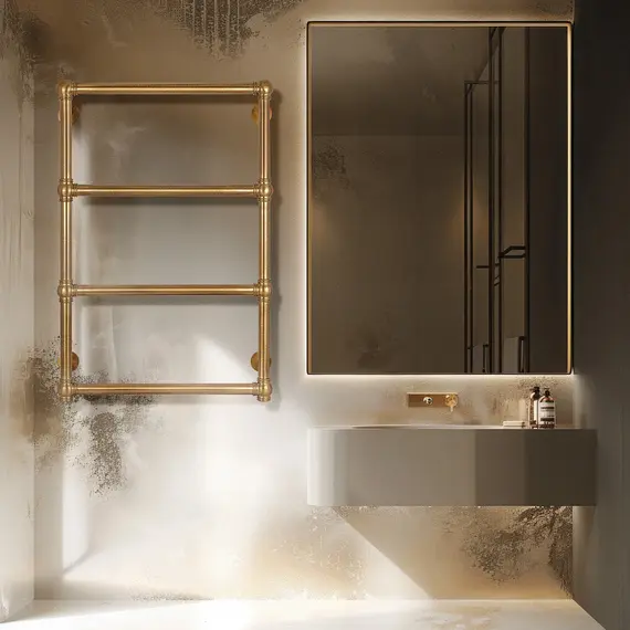 Полотенцесушитель латунный Secado Фалерони 1 электрический L/R  бронза