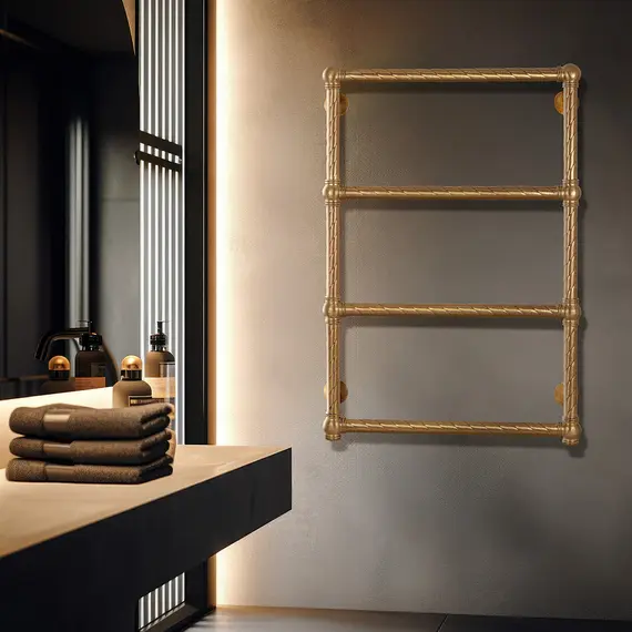 Полотенцесушитель латунный Secado Фалерони 1 Trenza  электрический L/R  бронза