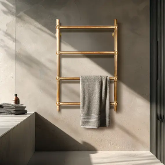 Полотенцесушитель латунный Secado Флоренция 1 электрический L/R  бронза