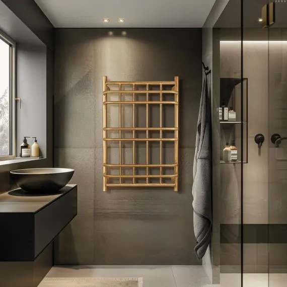 Полотенцесушитель латунный Secado Комано  электрический L/R  бронза