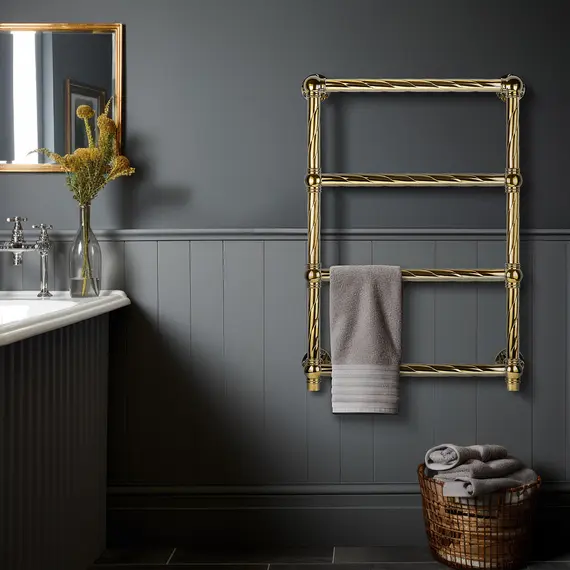 Полотенцесушитель латунный Secado Фалерони 1 Trenza  электрический L/R  бронза