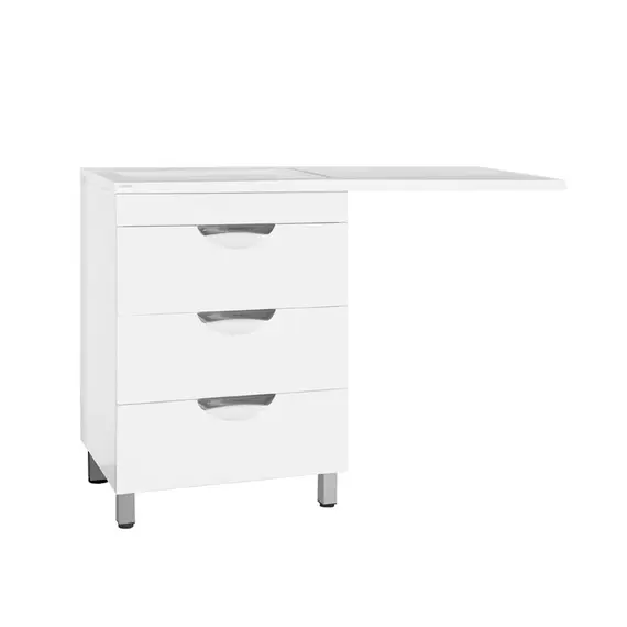 Тумба напольная Style Line Жасмин Люкс 60 PLUS L/R  с раковиной Даллас 120