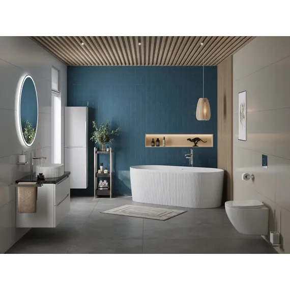 Акриловая ванна BELBAGNO BB411-1700-800-MATT, белая матовая