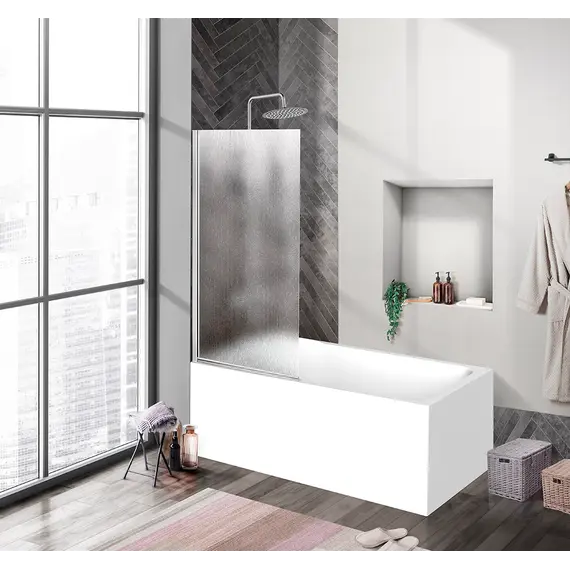 Душевая шторка на ванну BelBagno UNO-V-1-90/150-CH-CR