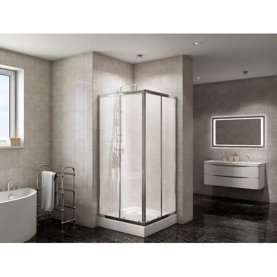 Душевой уголок BelBagno DUE-A-2-80-C-Cr