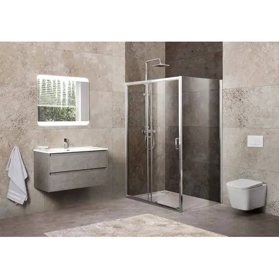 Душевой уголок BelBagno UNIQUE-AH-1-/C-Cr