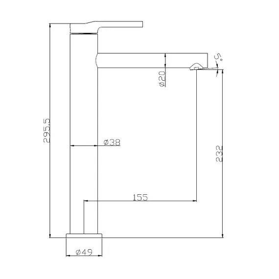 Смеситель для накладных раковин BelBagno ETNA ETN-LMC-IN