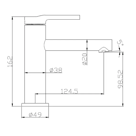 Смеситель для раковины BelBagno ETNA ETN-LVM-IN