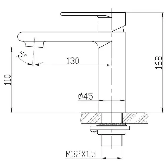 Смеситель на раковину BelBagno NOVA NOV-LVM-IN