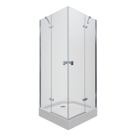 Душевое ограждение  Triton "ДЕЛЬТА-ХРОМ" (низкий поддон) 90х90 квадрат
