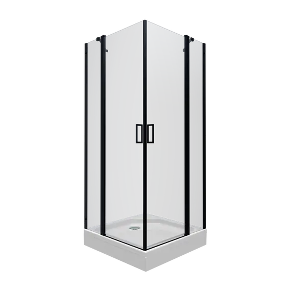 Душевое ограждение Triton "ТАУ-БЛЭК" (низкий  поддон) квадрат 90х90