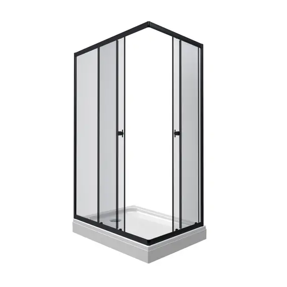 Душевое ограждение Triton "ВЕНТА-БЛЭК" , низкий поддон