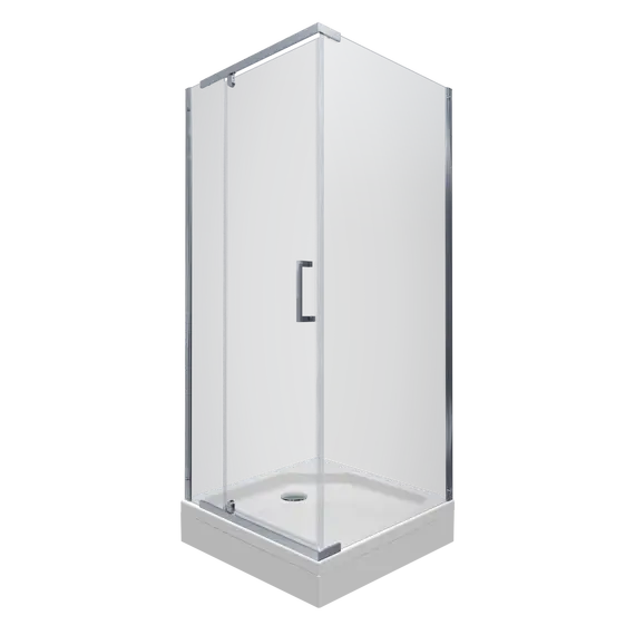 Душевое ограждение  Triton "ТЕРРА-ХРОМ" (низкий поддон) 90х90 квадрат