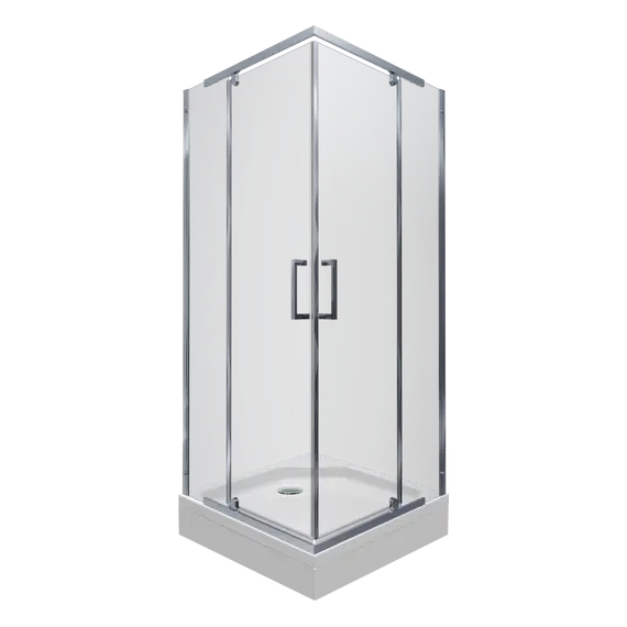 Душевое ограждение Triton "КАППА-ХРОМ" (низкий  поддон) квадрат 90х90