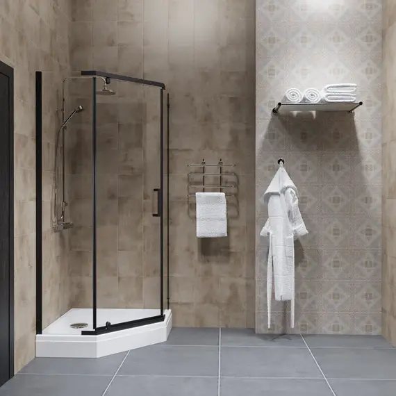 Душевое ограждение  Triton "ДЕКА-БЛЭК" (низкий поддон)