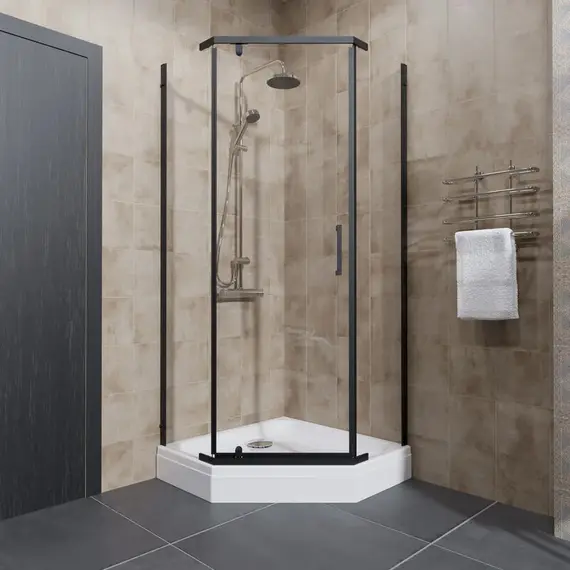 Душевое ограждение  Triton "ДЕКА-БЛЭК" (низкий поддон)