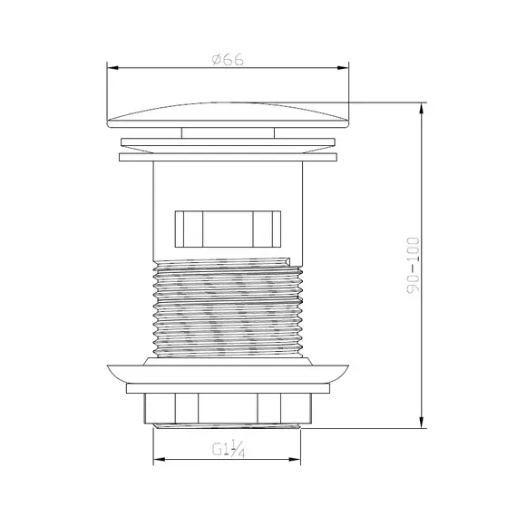 Донный клапан BelBagno BB-SAT-CRM