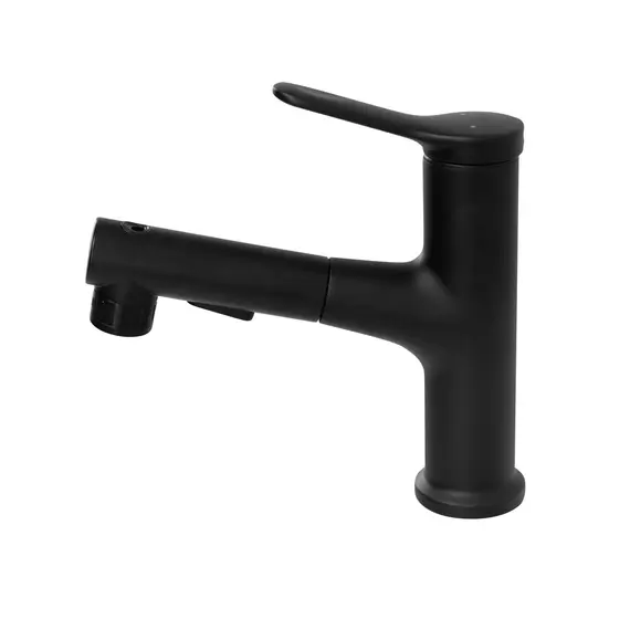 Смеситель для раковины с выдвижным изливом BelBagno BB-LVMD-NERO-W0