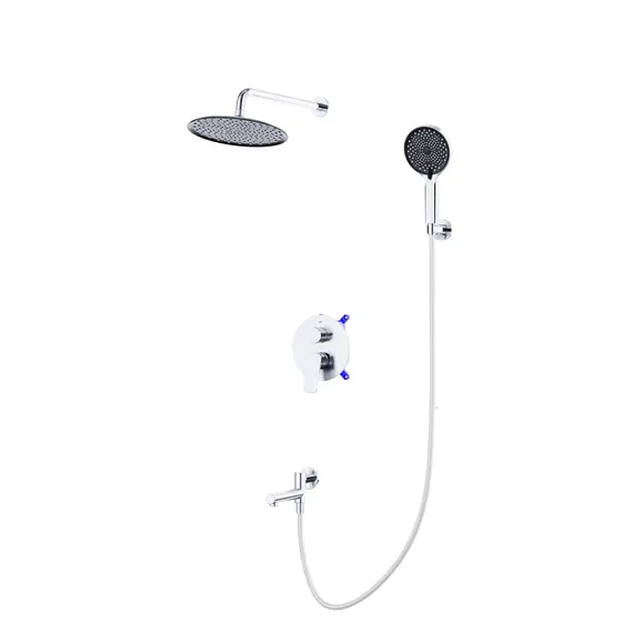 Душевой комплект встраиваемый с изливом BelBagno MARINO-VDSET-CRM