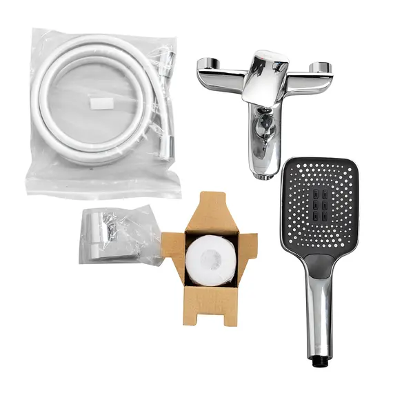 Смеситель для ванны и душа BelBagno DUE-VASM-CRM