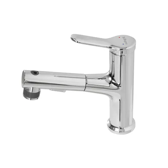 Смеситель для раковины с выдвижным изливом BelBagno BB-LVMD-CRM-W0