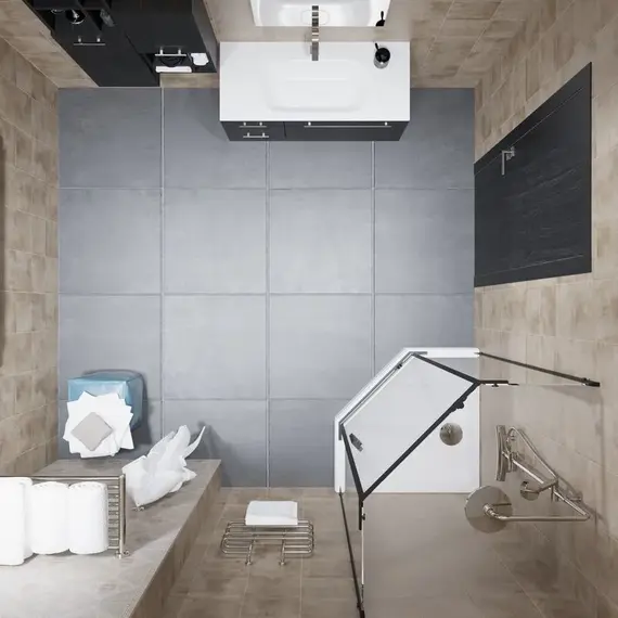 Душевое ограждение  Triton "ДЕКА-БЛЭК" (низкий поддон)