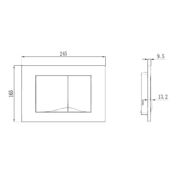 Кнопка смыва  ESBANO  VRT-29GW
