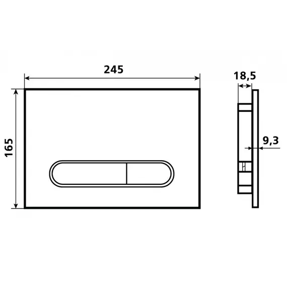 Кнопка смыва  ESBANO OVL-17SC