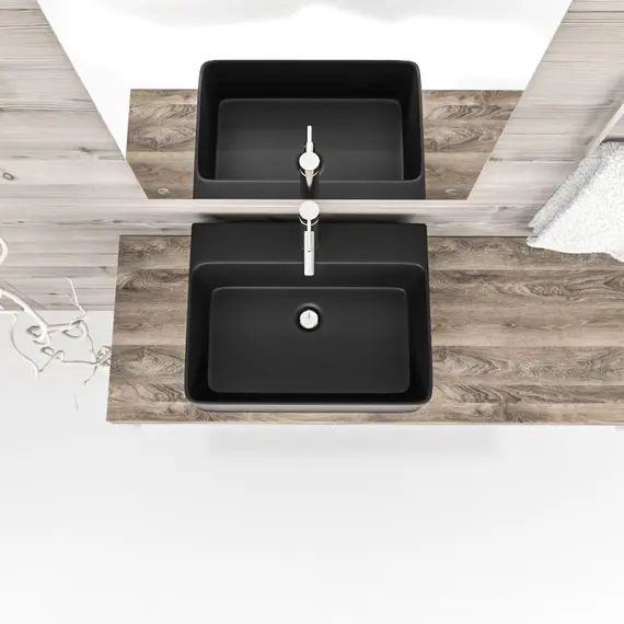 Раковина накладная ESBANO  "CIRCON-52" (matt black)