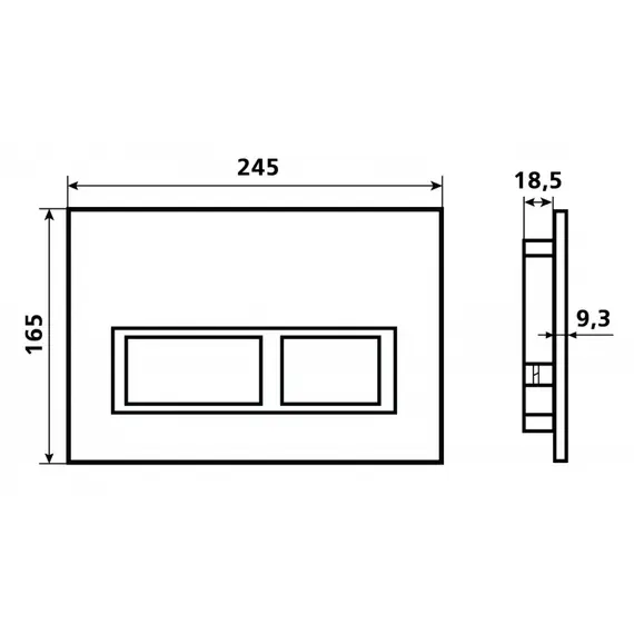 Кнопка смыва  ESBANO PRK-12GW