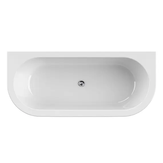 Ванна акриловая  CEZARES SLIM WALL-180-80-60-W37-SET