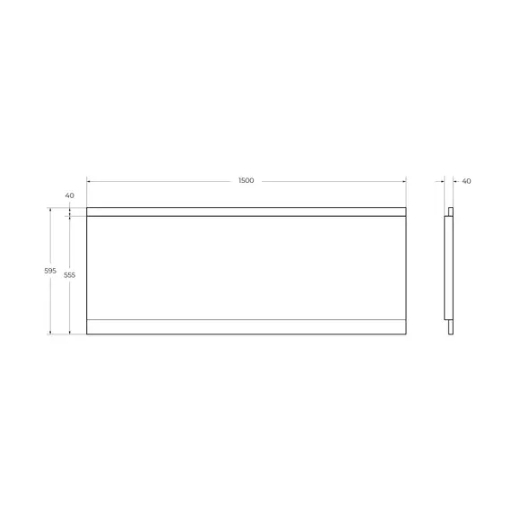 Передняя панель  CEZARES EMP-150-SCR-W37 150х70