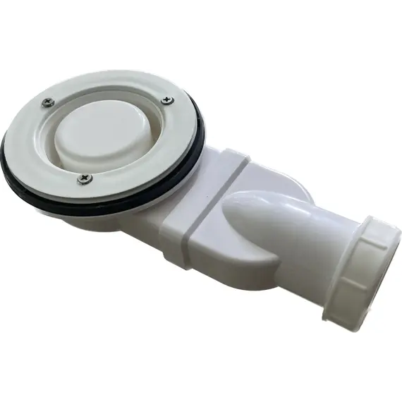 Душевой поддон из искусственного мрамора BelBagno UNO TRAY-MR-UNO-A-80/90-35-W-CR  в комплекте с сифоном