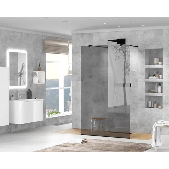 Душевая перегородка CEZARES LIBERTA-L-2-GR-NERO