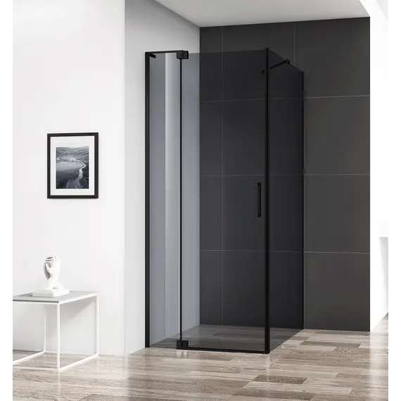 Душевой уголок CEZARES SLIDER-AH-1-GRIGIO-NERO
