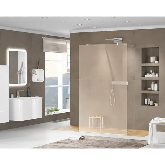 Душевая перегородка CEZARES LIBERTA-L-2-BR-Cr