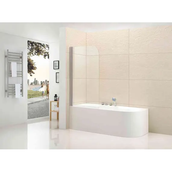 Душевая шторка на ванну CEZARES ECO-O-V-1-80/140-C-Cr