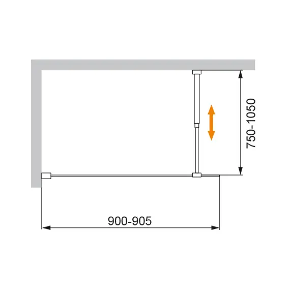 Душевая шторка на ванну CEZARES LIBERTA-V-1-C-Cr