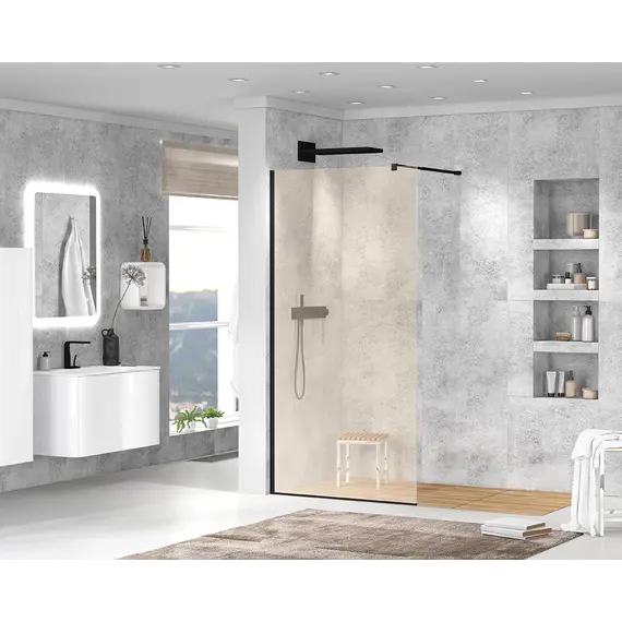 Душевая перегородка CEZARES LIBERTA-L-1-BR-NERO