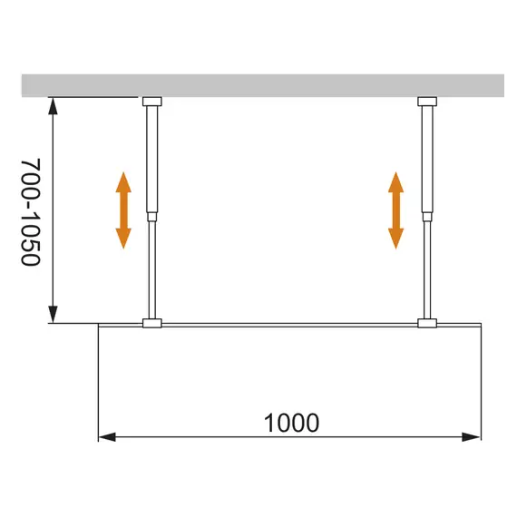 Душевая перегородка CEZARES LIBERTA-L-2-BR-Cr