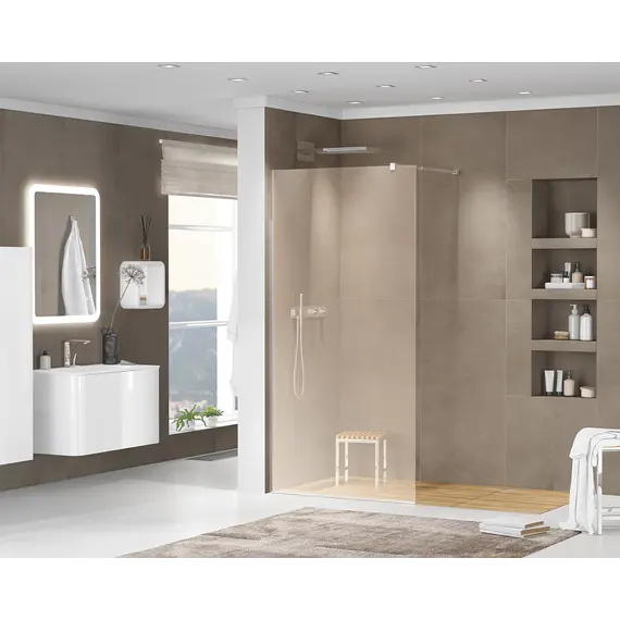 Душевая перегородка CEZARES LIBERTA-L-1-BR-Cr