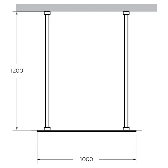 Душевая перегородка CEZARES LIBERTA-L-2-C-Cr