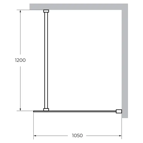 Душевая перегородка CEZARES LIBERTA-L-1-C-NERO