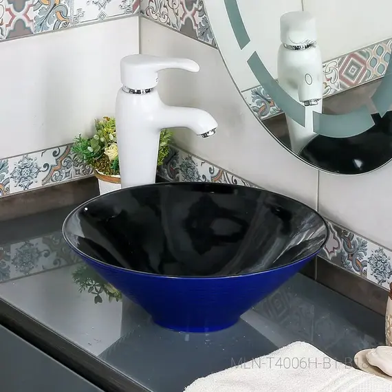 Раковина накладная Melana mln-7020-b1+b18 (t4006hb1+b18 )