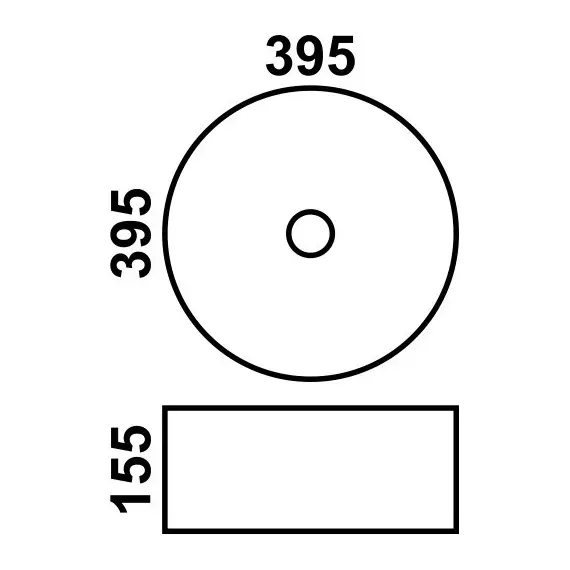 Раковина накладная MELANA MLN-5004GP-3