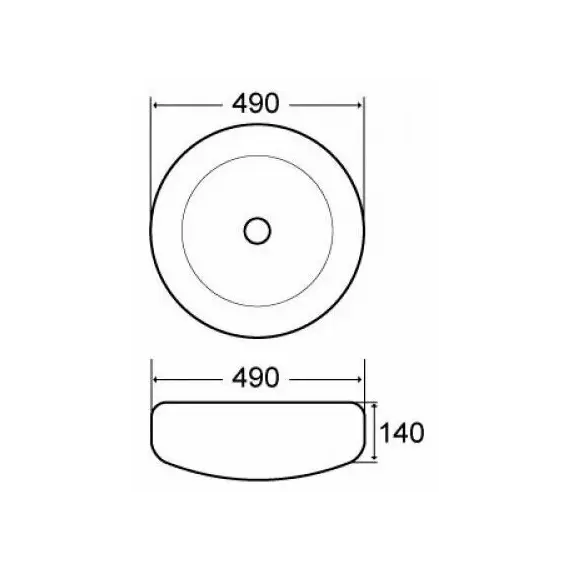 Накладная раковина Melana MLN-7031A