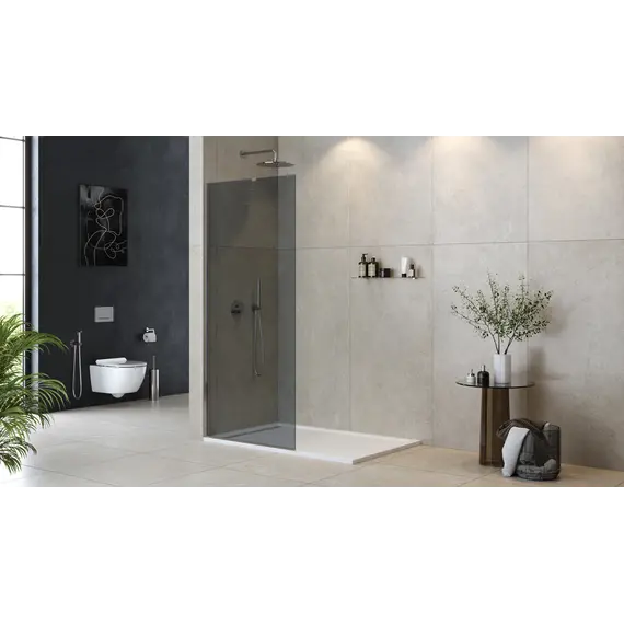 Душевая перегородка универсальная LIBERTA-L-1-TB-100-GR-Cr