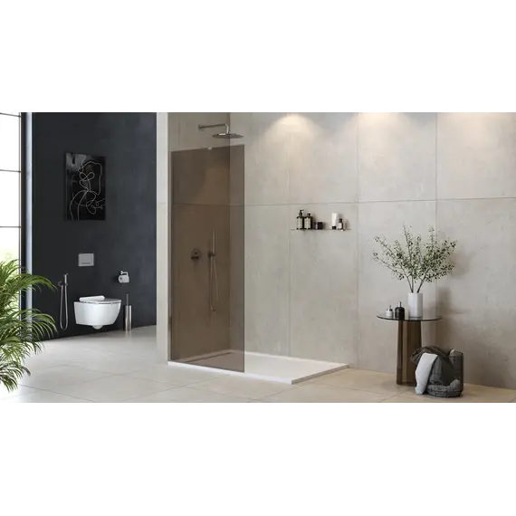 Душевая перегородка универсальная LIBERTA-L-1-TB-BR-Cr