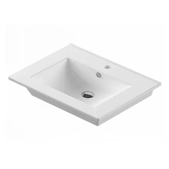 COMFORTY. Тумба-умывальник "Марио-60/75 " дуб дымчатый /сосна с раковиной Quadro 60/75