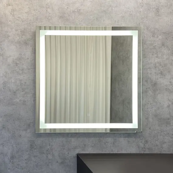 Зеркало Comforty Квадрат 75/90 светодиодная лента, бесконтактный сенсор